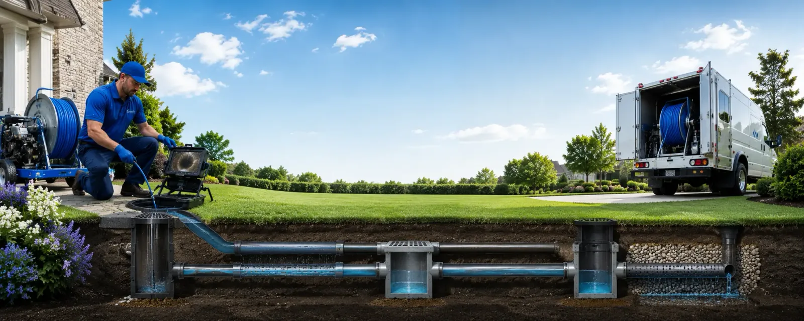 Outdoor drain cleaning information for Sandyville, OH